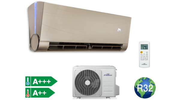 FISHER ART FSAUIF-ART-93AE3-G ARANY SPLIT KLÍMA CSOMAG 2,6 KW